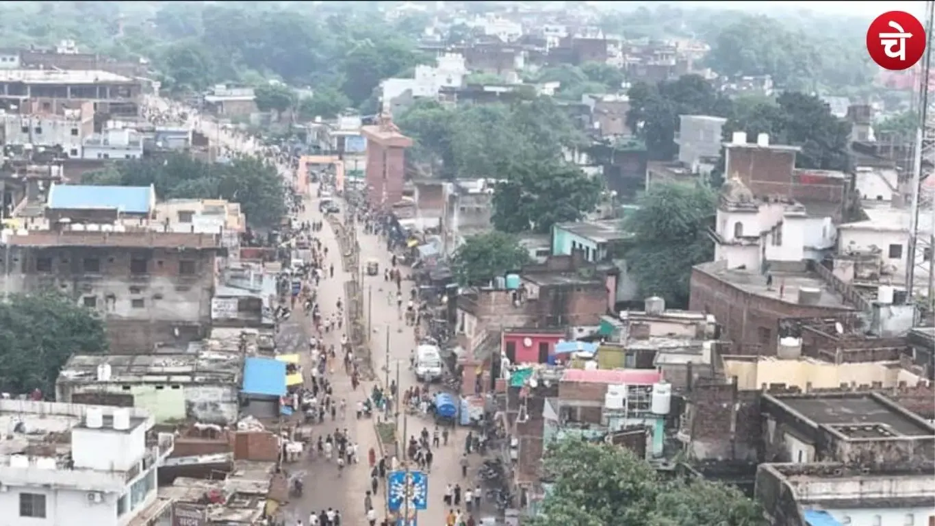 A beautiful aerial view of the city, captured by a drone